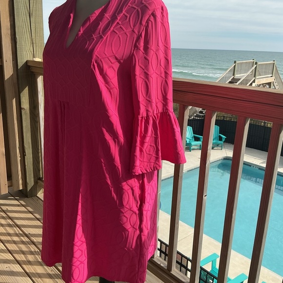 Jude Connally Bright Pink Kerry Dress - Picture 3 of 13